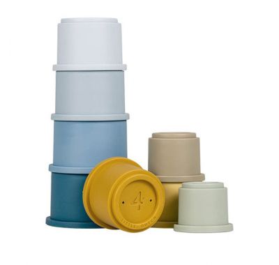 Σετ 8 κουβαδάκια στοίβαξης Little Dutch  μπλε στο Bebe Maison