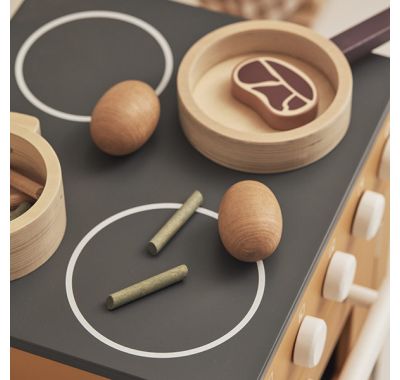 Ξύλινο καλαθάκι Kids Concept με τρόφιμα Kid's hub στο Bebe Maison