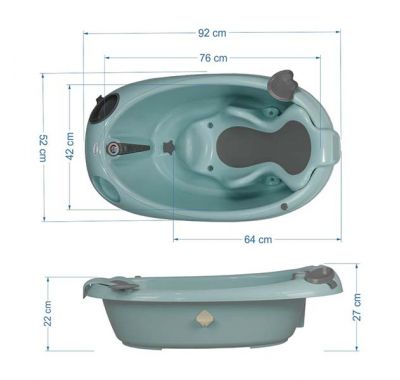 Βρεφική μπανιέρα Bebe Stars Ocean mint στο Bebe Maison