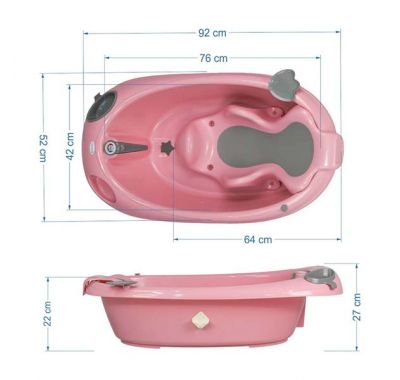 Βρεφική μπανιέρα Bebe Stars Ocean pink στο Bebe Maison