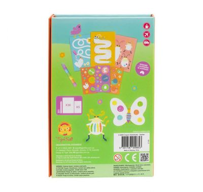 Μπλοκ ζωγραφικής & κολάζ Tiger Tribe με κηρομπογιές Κήπος στο Bebe Maison