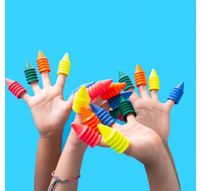 Σετ 6 πολύχρωμες δαχτυλομπογιές OMY στο Bebe Maison