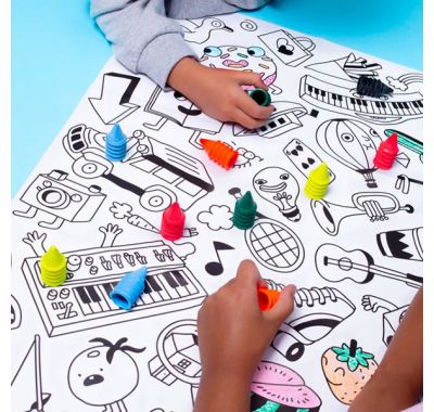 Σετ 6 πολύχρωμες δαχτυλομπογιές OMY στο Bebe Maison