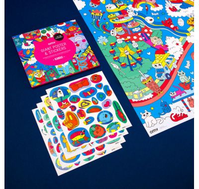 Αφίσα γίγας για ζωγραφική OMY Kawai στο Bebe Maison