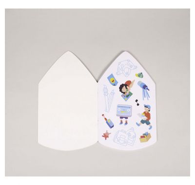 Σημειωματάριο - μπλοκ ζωγραφικής OMY με αυτοκόλλητα Μολύβι στο Bebe Maison