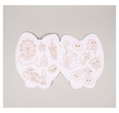 Σημειωματάριο - μπλοκ ζωγραφικής OMY με αυτοκόλλητα Γατούλα στο Bebe Maison