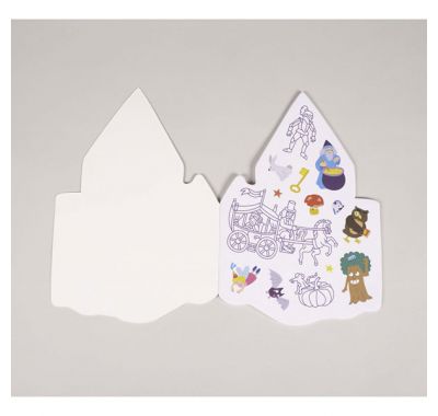 Σημειωματάριο - μπλοκ ζωγραφικής OMY με αυτοκόλλητα Πύργος πριγκίπισσας στο Bebe Maison