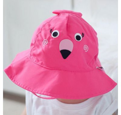 Βρεφικό σετ μαγιό και καπέλο με UPF50+ Zoocchini Φλαμίνγκο στο Bebe Maison