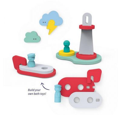 Παιχνίδι μπάνιου - παζλ "Φάρος & βαρκάκι" Quut στο Bebe Maison