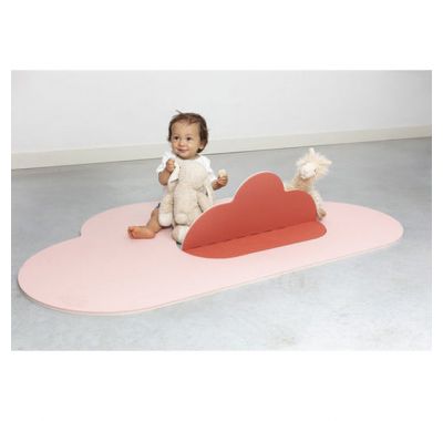 Δάπεδο παιχνιδιού σύννεφο μικρό 145Χ90 Quut ροζ στο Bebe Maison