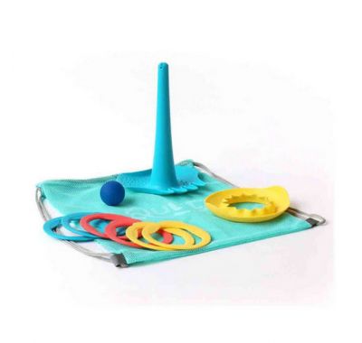 Σετ παιχνιδιού σε τσάντα παραλίας με πολυεργαλείο, κρίκους και "μαγικό σχήμα" Quut στο Bebe Maison