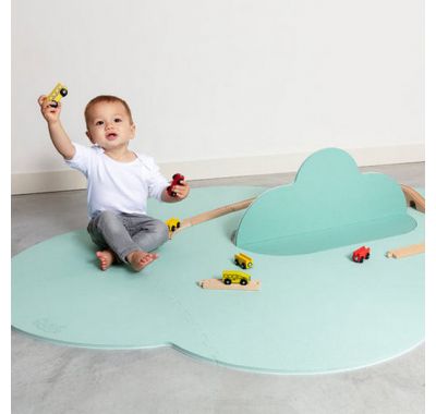 Δάπεδο παιχνιδιού Σύννεφο μεγάλο 175Χ145 Quut απαλό πράσινο στο Bebe Maison