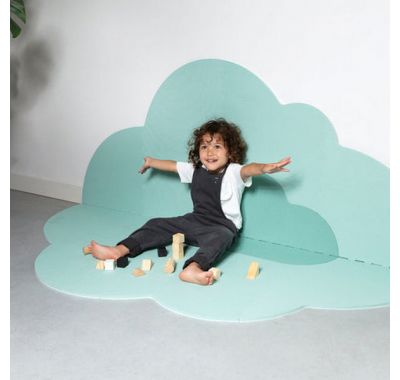 Δάπεδο παιχνιδιού Σύννεφο μεγάλο 175Χ145 Quut απαλό πράσινο στο Bebe Maison