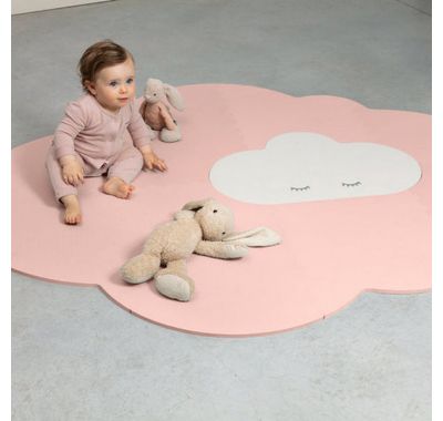Δάπεδο παιχνιδιού Σύννεφο μεγάλο 175Χ145 Quut ροζ στο Bebe Maison