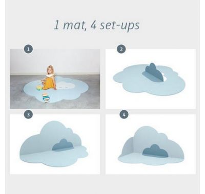 Δάπεδο παιχνιδιού Σύννεφο μεγάλο 175Χ145 Quut γαλάζιο στο Bebe Maison