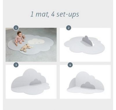 Δάπεδο παιχνιδιού Σύννεφο μεγάλο 175Χ145 Quut γκρι στο Bebe Maison