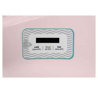 Μπανιέρα μωρού με γλίστρα Kikka Boo Hippo ροζ στο Bebe Maison