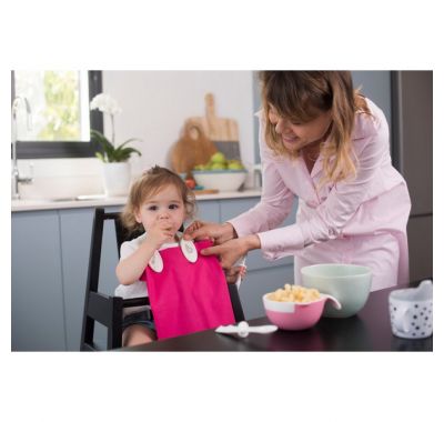 B- clip για σαλιάρα Baby to Love γκρι στο Bebe Maison