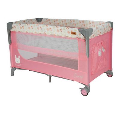 Παρκοκρέβατο Bebe Stars Animal 2 επίπεδα και πτυσσόμενη πλευρά bunny στο Bebe Maison