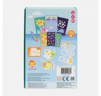 Μπλοκ ζωγραφικής & κολάζ με κηρομπογιές Tiger Tribe Παραλία στο Bebe Maison