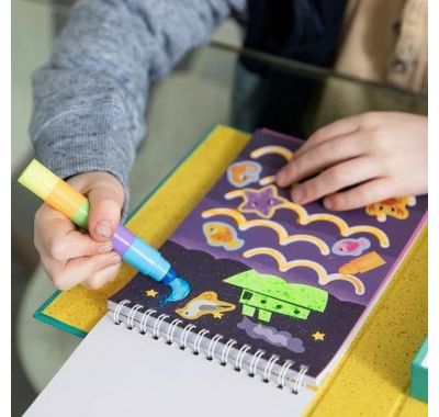 Μπλοκ ζωγραφικής & κολάζ με κηρομπογιές Tiger Tribe Παραλία στο Bebe Maison