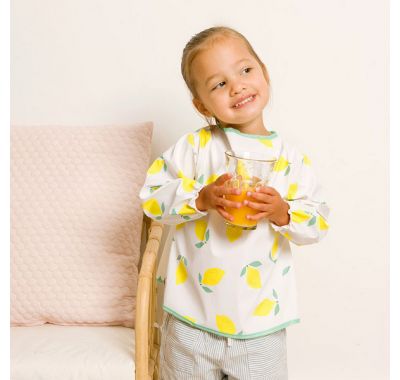 Σαλιάρα και ποδιά Baby to love αδιάβροχη με μανίκια Lemon στο Bebe Maison