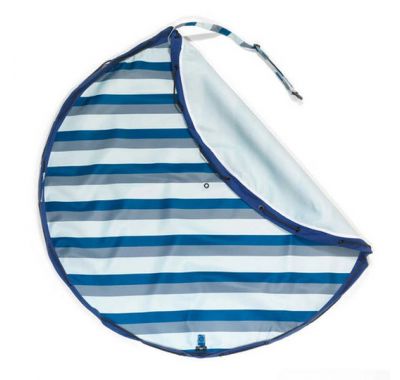 Αδιάβροχο στρώμα παιχνιδιού και τσάντα 2 σε 1 PLAY&GO Outdoor Blue green stripes στο Bebe Maison