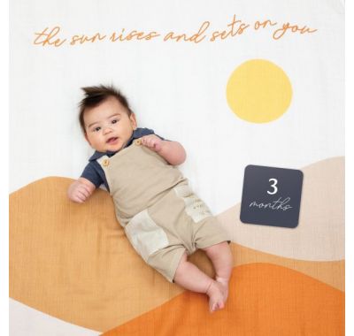 Βρεφικό σετ δώρου με milestones Lulujo Sun rises στο Bebe Maison