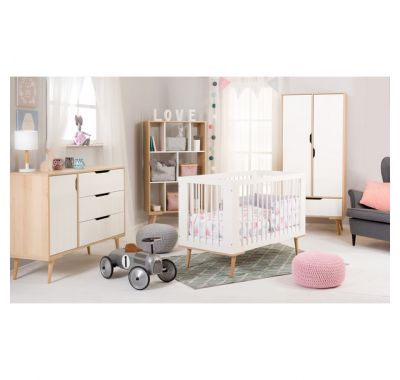 Βρεφική τρίφυλλη ντουλάπα Klups Sofie 117x50x180 στο Bebe Maison