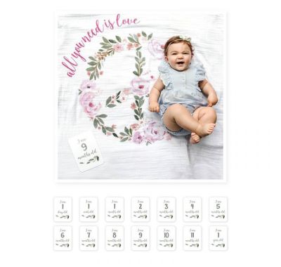 Βρεφικό σετ δώρου με milestones Lulujo All you need is love στο Bebe Maison