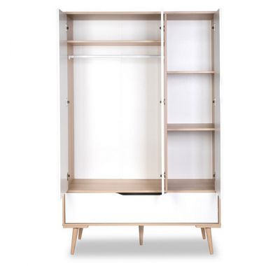 Βρεφική τρίφυλλη ντουλάπα Klups Sofie 117x50x180 στο Bebe Maison