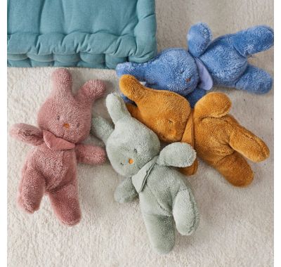 Λούτρινο λαγουδάκι Nattou Tipidou γαλάζιο στο Bebe Maison