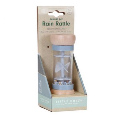 Ξύλινη κουδουνίστρα με ήχο βροχής Little Dutch sailors bay στο Bebe Maison