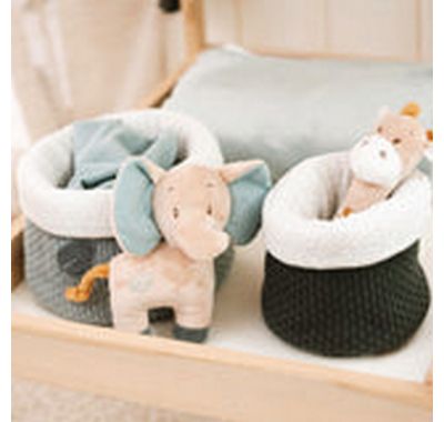 Σετ 2 καλαθάκια αποθήκευσης Nattou Luna and Axel στο Bebe Maison