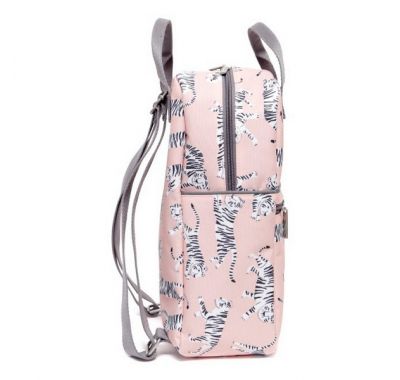 Παιδικό σακίδιο πλάτης Petit Monkey tigers pink στο Bebe Maison