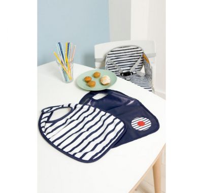 Σετ 2 σαλιάρες Baby to Love blue stripes στο Bebe Maison