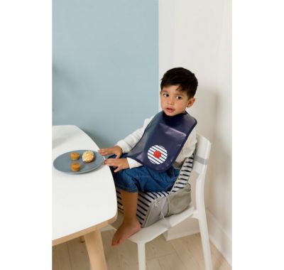 Σετ 2 σαλιάρες Baby to Love blue stripes στο Bebe Maison