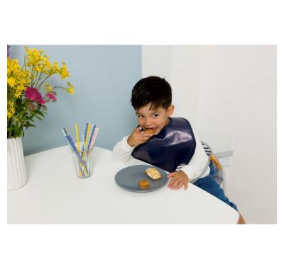 Σετ 2 σαλιάρες Baby to Love blue stripes στο Bebe Maison