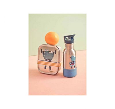 Ανοξείδωτο μπουκάλι με πάτο σιλικόνης Lilliputiens Super Marius 600ml στο Bebe Maison