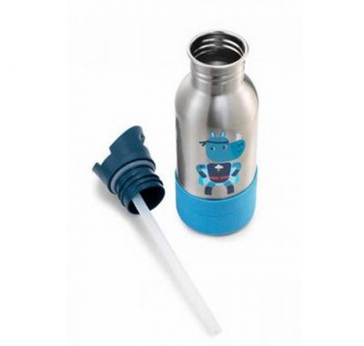 Ανοξείδωτο μπουκάλι με πάτο σιλικόνης Lilliputiens Super Marius 600ml στο Bebe Maison