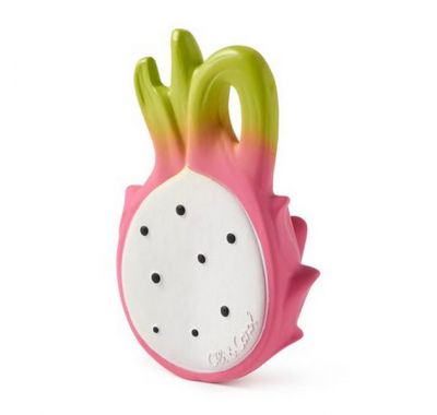 Μασητικό από φυσικό καουκτσούκ Oli & Carol Fucsia the dragonfruit στο Bebe Maison