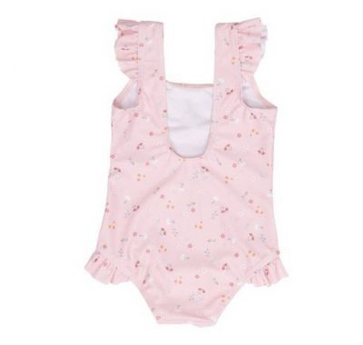 Βρεφικό μαγιό με βολάν Little Dutch little pink flowers στο Bebe Maison