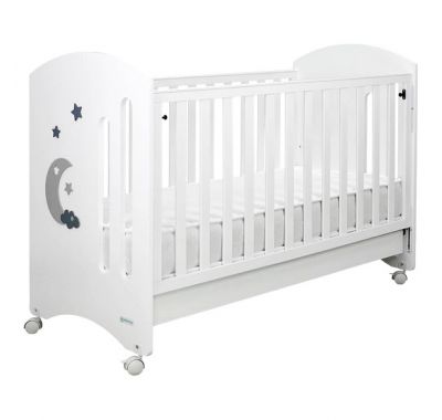 Βρεφικό κρεβάτι Bebe Stars Azure white 130*60cm στο Bebe Maison