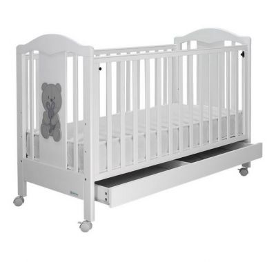 Βρεφικό κρεβάτι Bebe Stars Polar white 130*60cm στο Bebe Maison