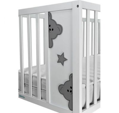 Βρεφικό κρεβάτι Bebe Stars Life white 130*60cm στο Bebe Maison