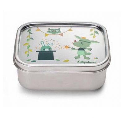 Παιδικό ανοξείδωτο φαγητοδοχείο με ελαστικό ιμάντα Lilliputiens  Magic Joe στο Bebe Maison