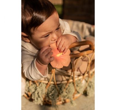 Μασητικό Olie & Carol  από φυσικό καουτσούκ Iris ο ροζ ιβίσκος στο Bebe Maison