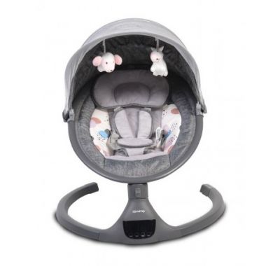 Ηλεκτρική κούνια ρηλάξ Cangaroo iSwing dark grey στο Bebe Maison