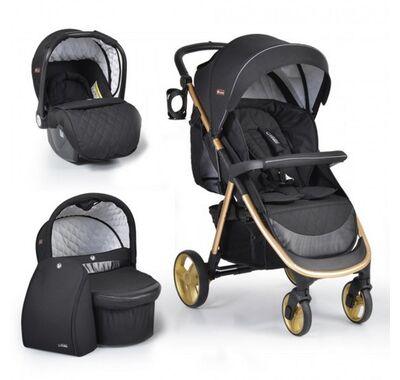 Πολυκαρότσι Cangaroo Noble 3 σε 1 Black στο Bebe Maison