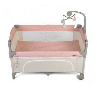 Διώροφο παρκοκρέβατο Cangaroo Indiana Pink με παιχνίδι στο Bebe Maison